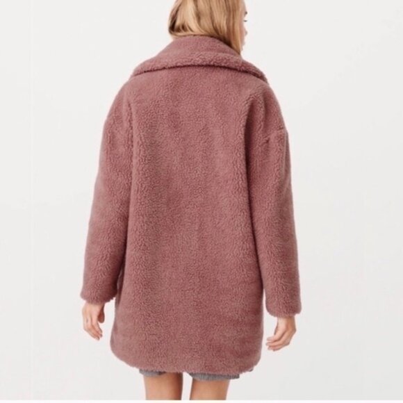 Abercrombie & Fitch Teddy Long Coat Jacket - Picture 3 of 15